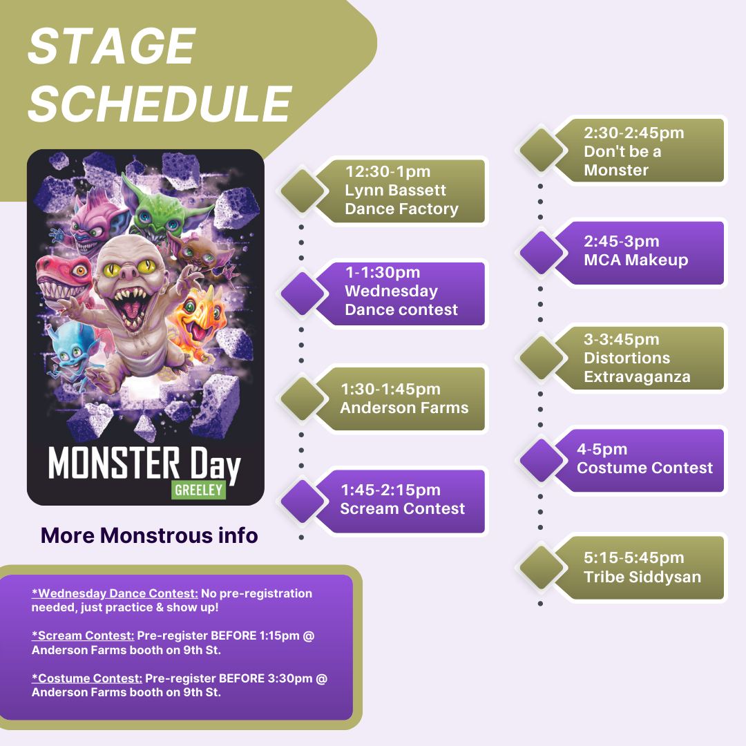 Monster Day 2023 Stage Schedule